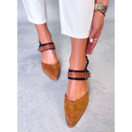 BM Sapatilha aberta Camel Chiatti castanho 1