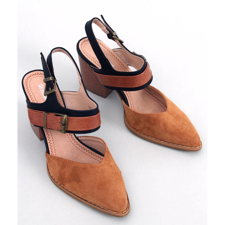 BM Sapatilha aberta Camel Chiatti castanho 2