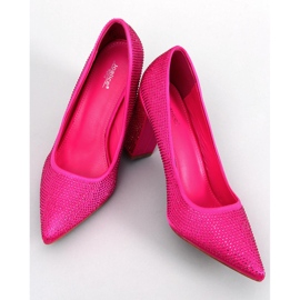 Sapatos de salto alto com pedras Marisa Fuchsia rosa 1