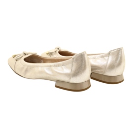 Caprice Capprice Ballerinas Sapatos femininos com um arco 9-22104-20 354 TAUPE SUE.MET prata 4 Caprice Capprice Ballerinas Sapatos femininos com um arco 9-22104-20 354 TAUPE SUE.MET prata 4