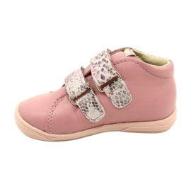Sapatos de velcro Mazurek 1264 Pink Snake Hearts rosa 1