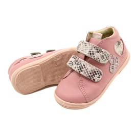 Sapatos de velcro Mazurek 1264 Pink Snake Hearts rosa 4
