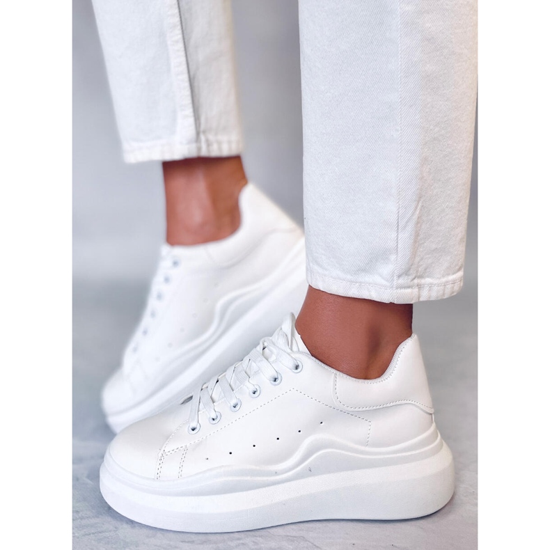 BM Sapatos desportivos de mulher Leone White branco 1