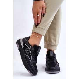 Tênis esportivo feminino Big Star LL274443 preto e cinza 1