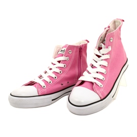 Tênis American Club com zíper rosa 3 Tênis American Club com zíper rosa 3
