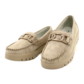 Mocassins de pele Filippo DP3334/23 BE bege 3