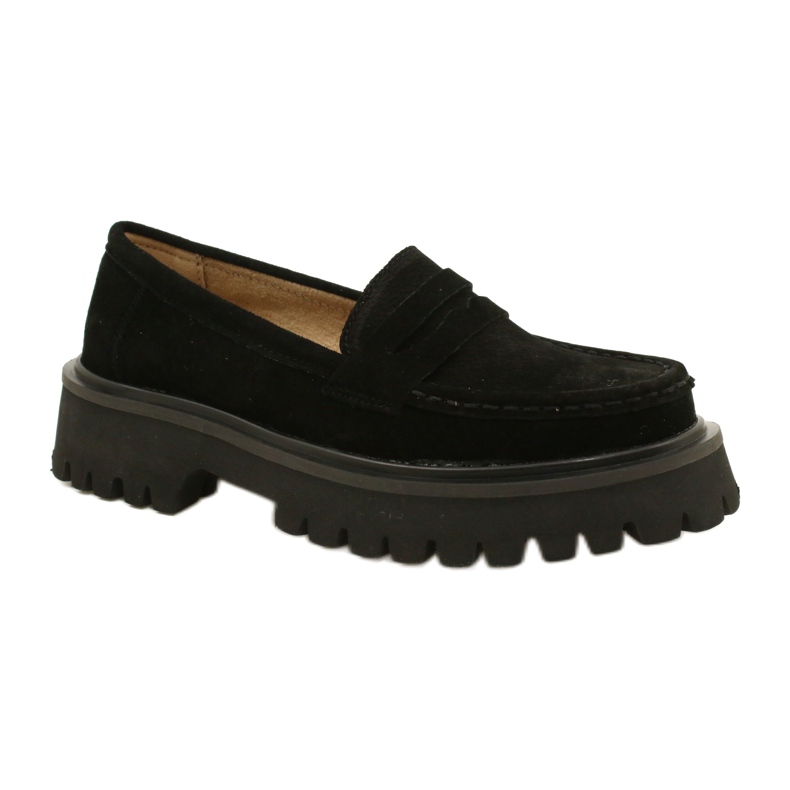 Mocassins de camurça Filippo DP4586/23 BK preto 1