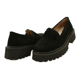 Mocassins de camurça Filippo DP4586/23 BK preto 4