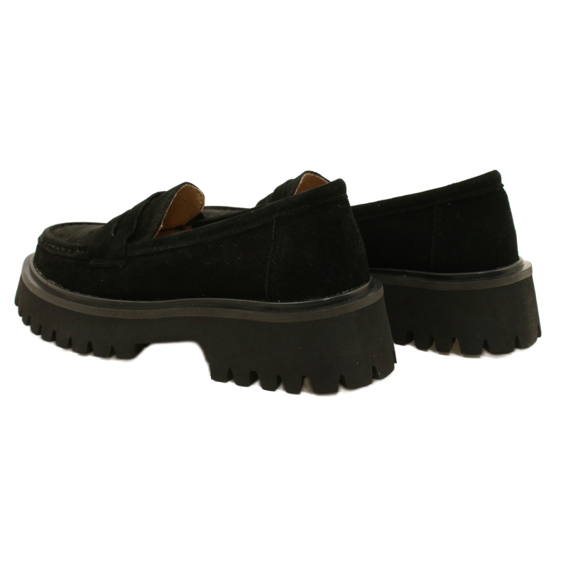 Mocassins de camurça Filippo DP4586/23 BK preto 6