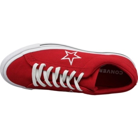 Sapatos vermelhos Converse One Star Ox M 163378C 2