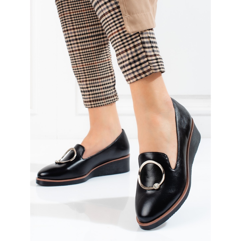 W. Potocki Sapatos de cano baixo pretos de mulher Potocki 1