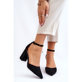 Sapatos de salto de camurça Lexie pretos 1