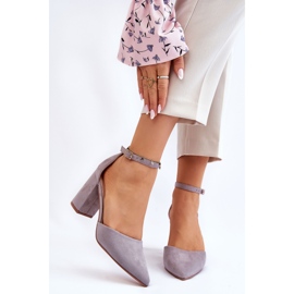 PS1 Sapatos de salto de camurça cinza Lexie 1