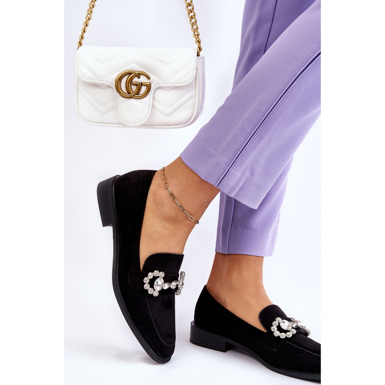 PS1 Mocassins de camurça pretos elegantes Aliya 2