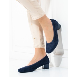 W. Potocki Sapatos de mulher azul marinho abertos Potocki 1