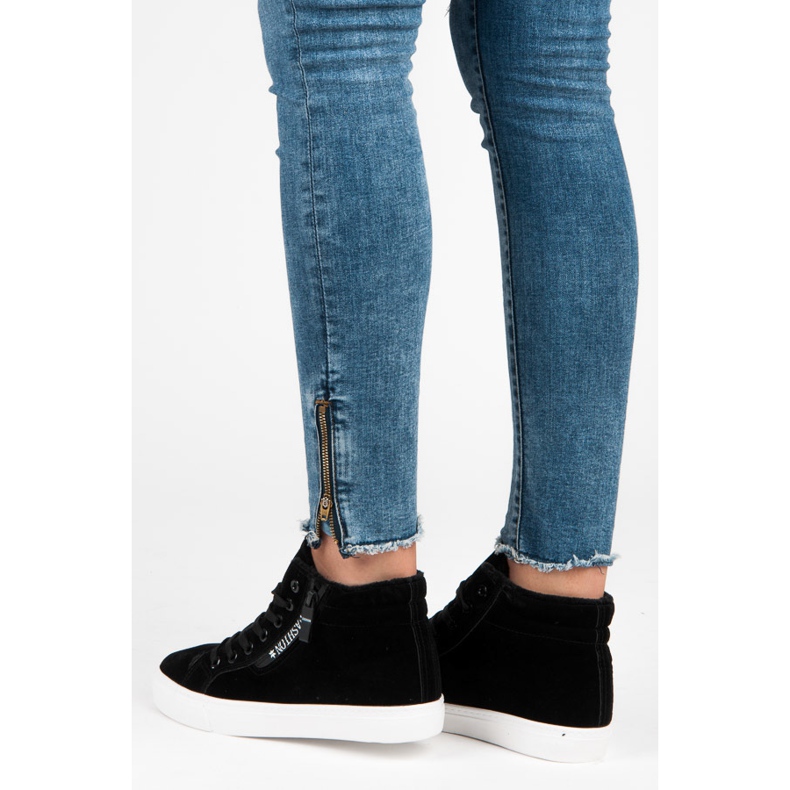 Ideal Shoes tênis com isolamento preto 1