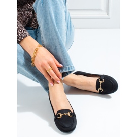 W. Potocki Mocassins pretos de mulher da Potocki 2