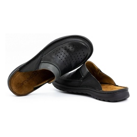 Chinelos de couro masculino 219 Kampol preto 5