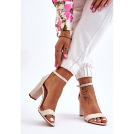 PS1 Sandálias clássicas de camurça Amina bege claro marrom 2