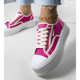 PA1 Tênis plataforma rosa escuro, Connie. 1