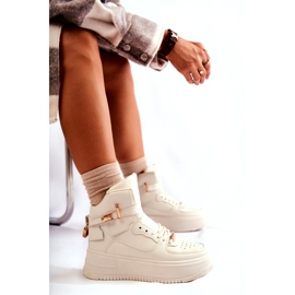 FB2 Tênis esportivo feminino com isolamento térmico bege Lexa 5