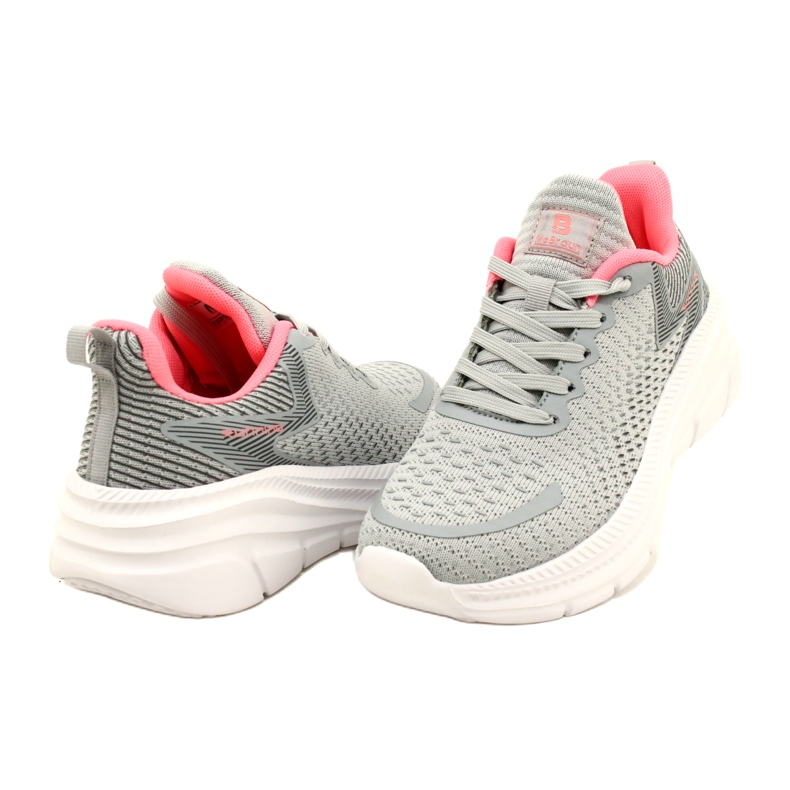 Sapatos esportivos femininos McBraun 23sp38-5335 Gray-Peach cinza 4