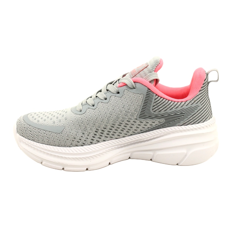 Sapatos esportivos femininos McBraun 23sp38-5335 Gray-Peach cinza 2