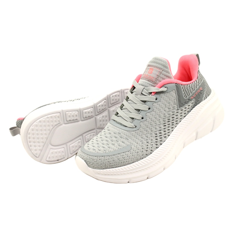 Sapatos esportivos femininos McBraun 23sp38-5335 Gray-Peach cinza 5