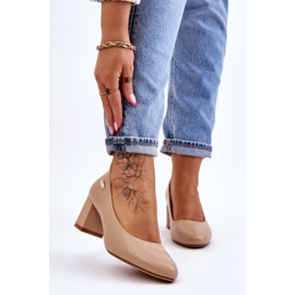 Sapatos de Salto Sergio Leone PB178 Bege 1