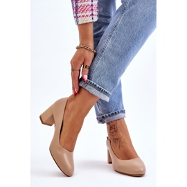 Sapatos de Salto Sergio Leone PB178 Bege 2