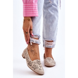 Mocassim Openwork Sergio Leone BL627 Bege 1