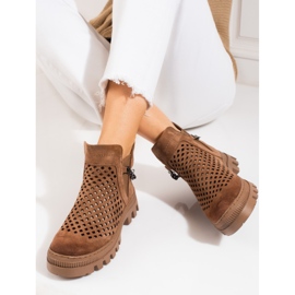 Botas abertas de mulher Potocki Brown marrom 2