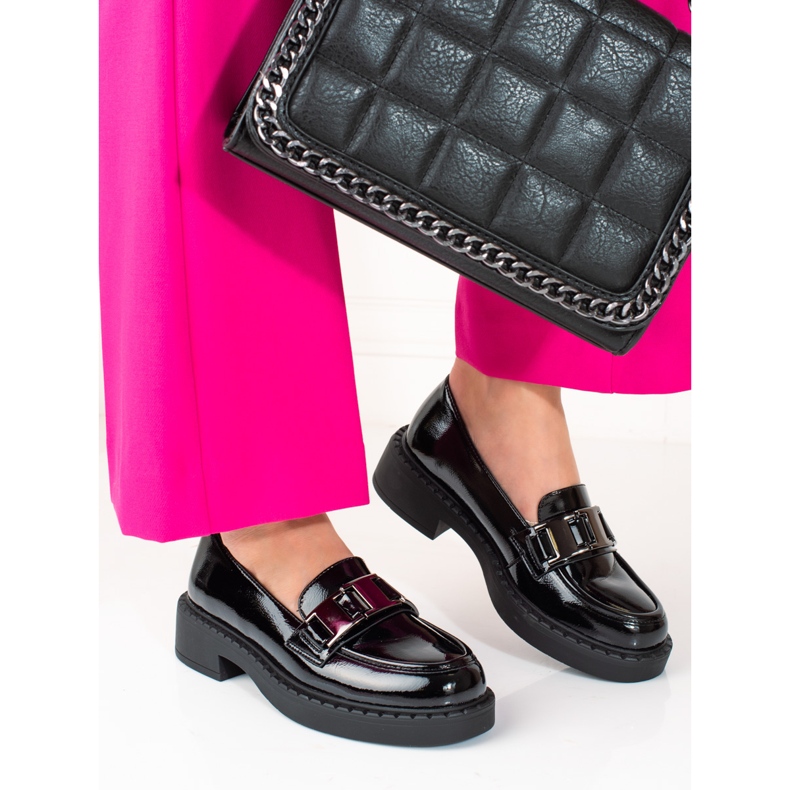 W. Potocki Mocassins de mulher Potocki pretos 2