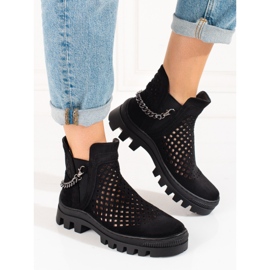 Botas abertas de mulher Potocki Black preto 1