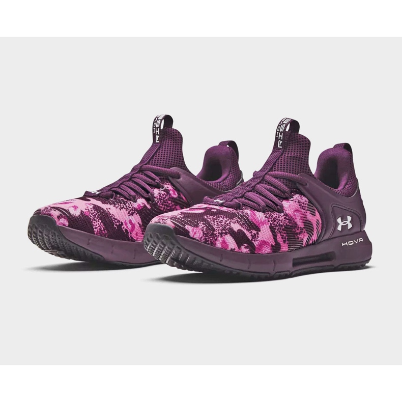 Under Armour Hovr Rise 2 sapatos femininos 3024029-500 roxo 1