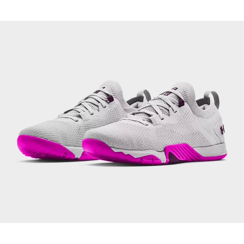 Under Armour Tribase Reign 3 Tênis Feminino 3023699-100 cinza 1