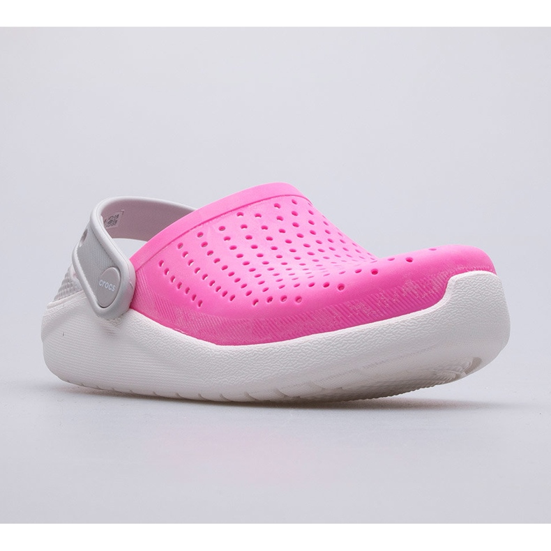 Tamancos CROCS Literide Clog Kids 205964-6QR rosa 1 Tamancos CROCS Literide Clog Kids 205964-6QR rosa 1
