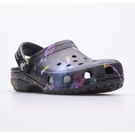 Socas infantil CROCS Classic Clog Kids 206818-001 preto multicolorido 1