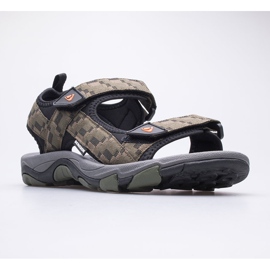 Sandálias de trekking masculina BERGSON Benue Hiking BRG00127 oliva verde 1