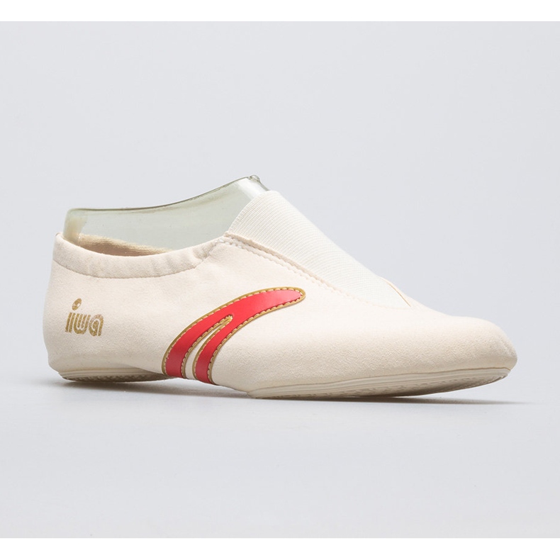 Sapatilhas de balé de ginástica IWA 502 creme bege branco 1