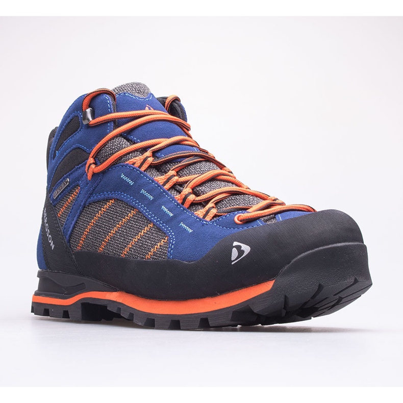Sapatos de trekking para homem BERGSON Kadam Mid Stx azul laranja 1