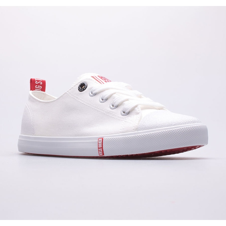 Tênis feminino Big Star FF274087 branco vermelho 1