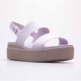Sandália Crocs Brooklyn Low Wedge 206453-5PV tolet 1 Sandália Crocs Brooklyn Low Wedge 206453-5PV tolet 1