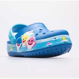 Socas infantil CROCS Fl Babyshark Band Clog T 207066-4JL azul 1