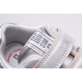 Calçado infantil Big Star KK374179 prata cinza 1