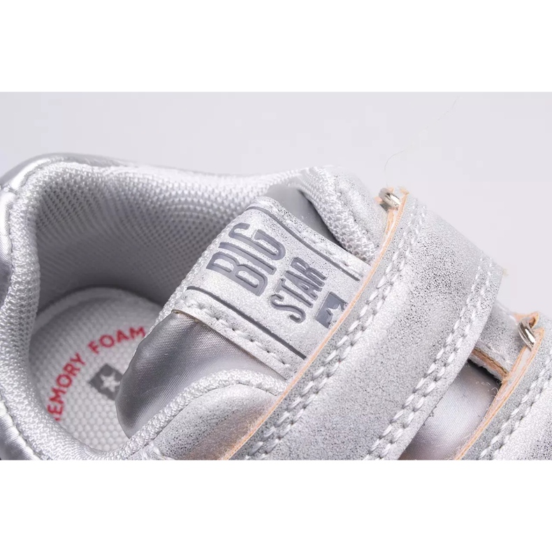 Calçado infantil Big Star KK374179 prata cinza 1