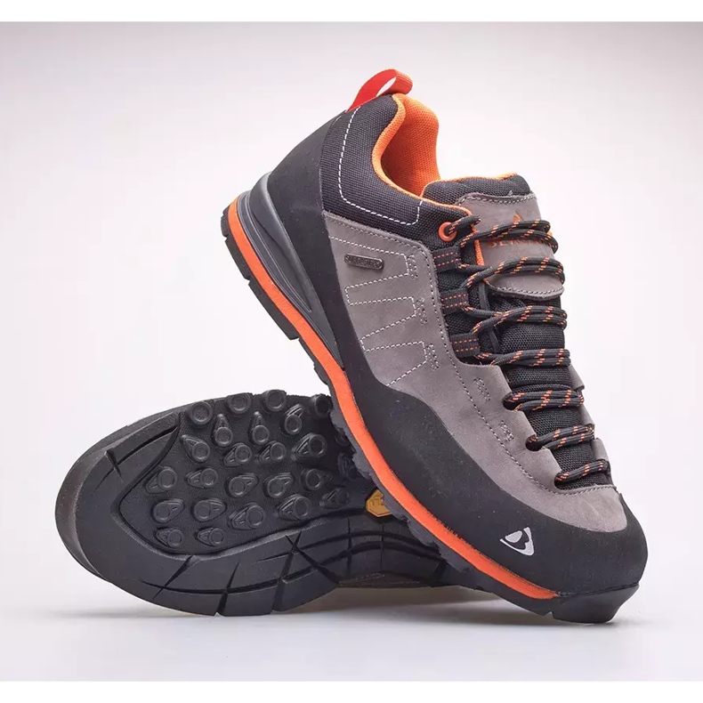 Sapatos de trekking para homem BERGSON Kibo Low Stx cinza 2