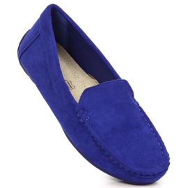 Sapatos Vinceza mocassins de camurça W EVE259E azul 1