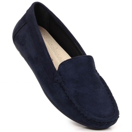 Sapatos Vinceza mocassins de camurça W EVE259F azul marinho 1