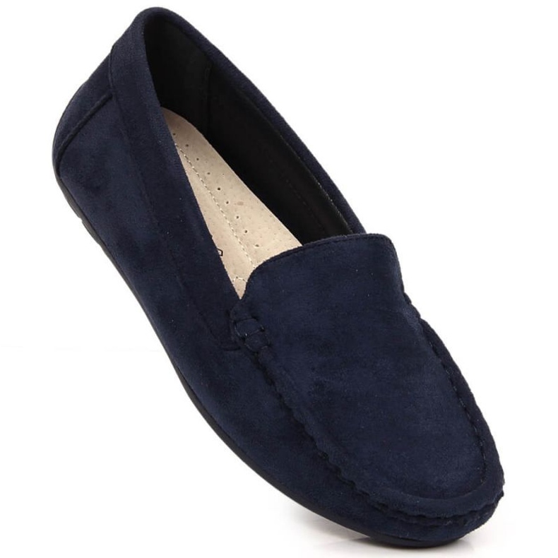 Sapatos Vinceza mocassins de camurça W EVE259F azul marinho 1
